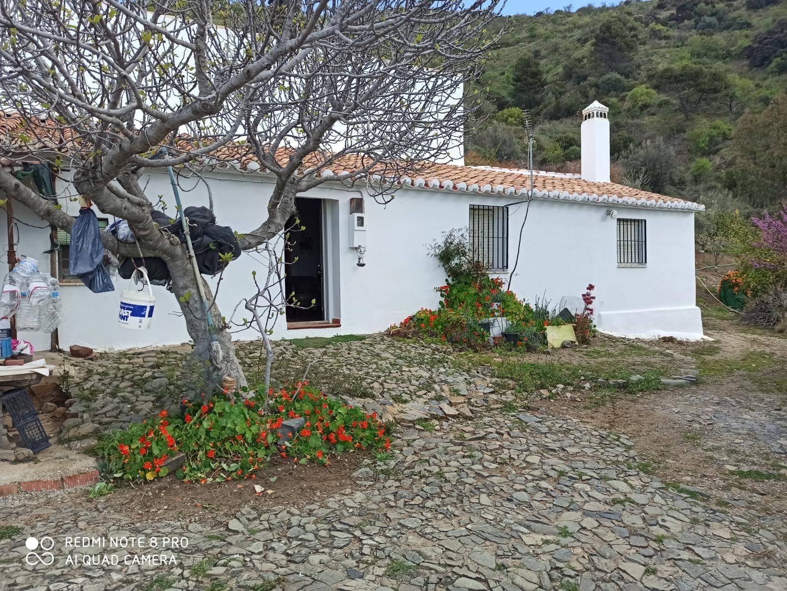 Cortijo in the mountains of Malaga with sea views