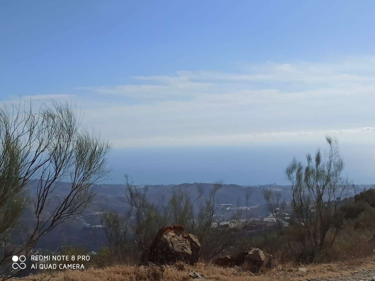 terrain à moclinejo avec vue sur la mer