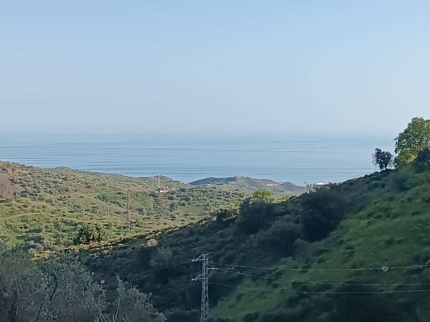 plot in moclinejo with sea views