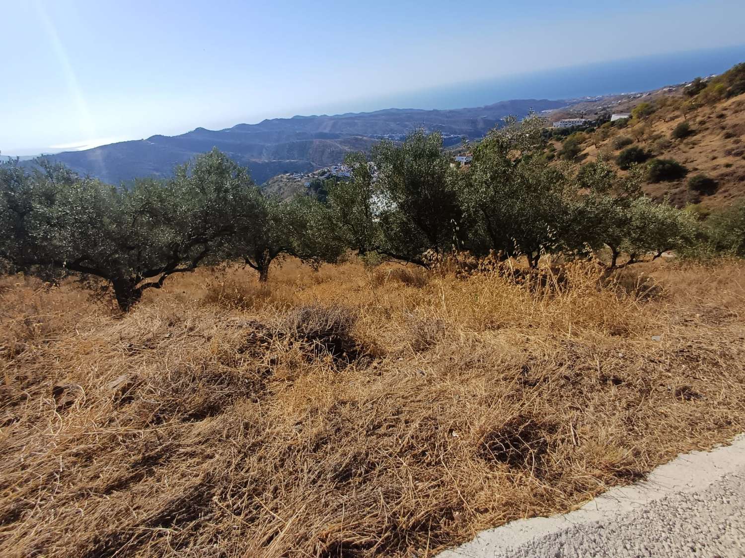 Rustic plot in Moclinejo with sea views