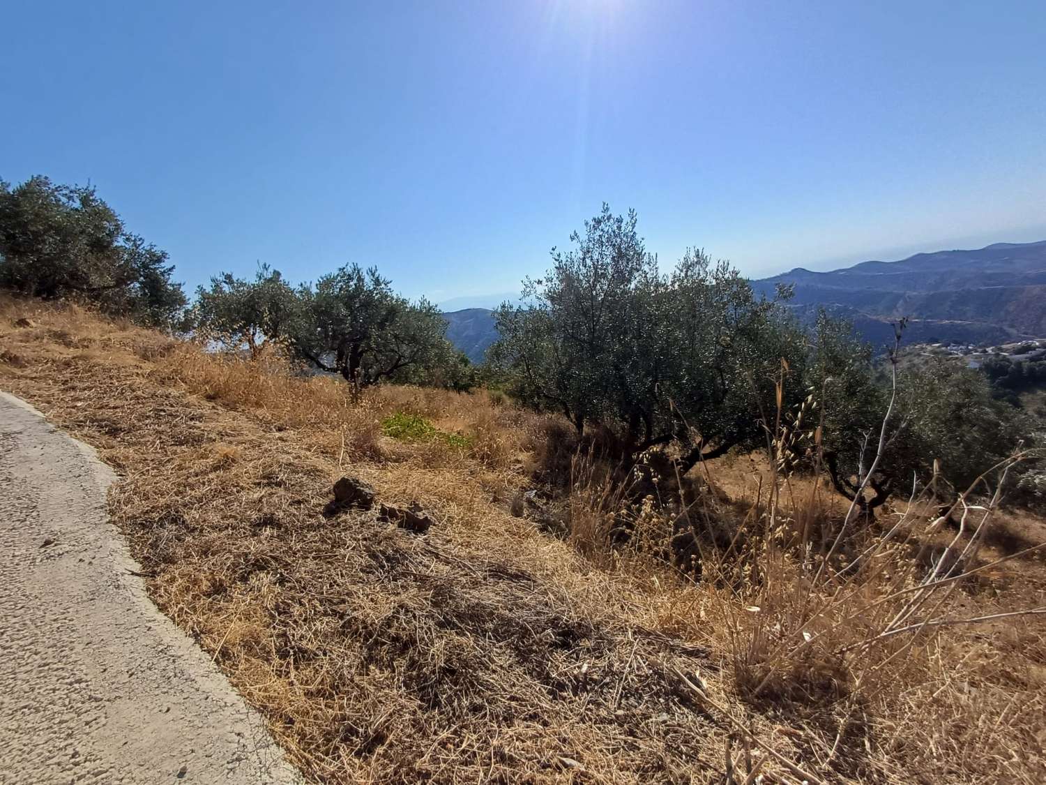 Rustic plot in Moclinejo with sea views