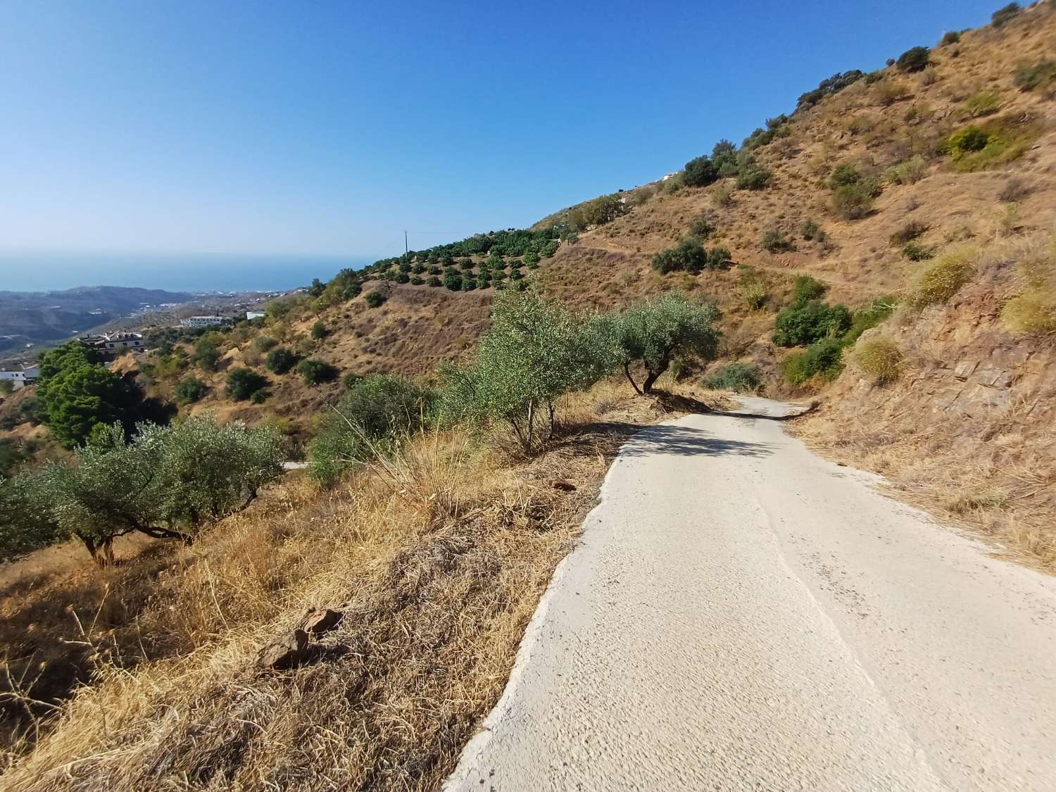 Rustic plot in Moclinejo with sea views