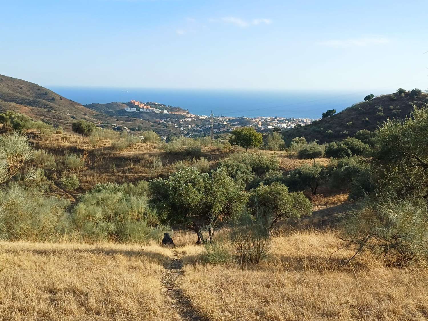 Perceel aan de rivier de Granadilla met uitzicht op zee